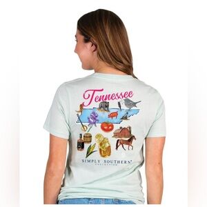 Simply Southern NWT TN T-Shirt Tennessee M Preppy Simply Southern